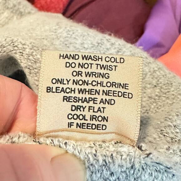 Philosophy Metallic Stars Crewneck Sweater Gray Size Medium - Picture 8 of 8